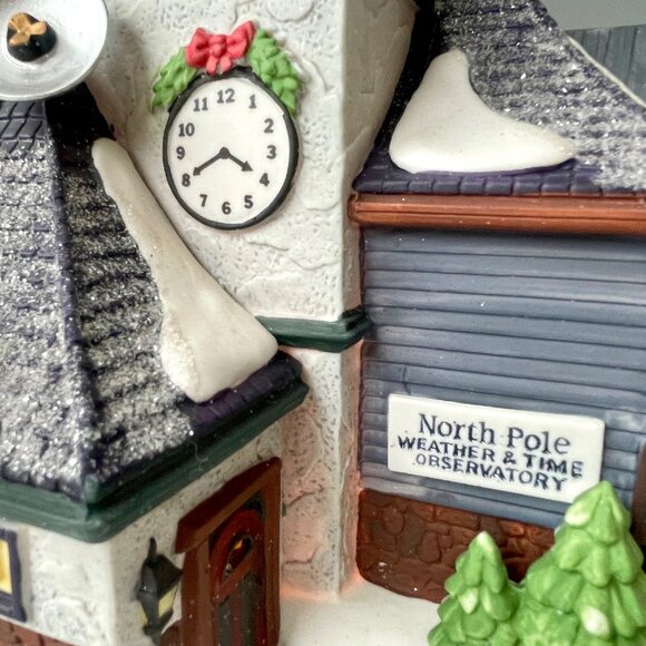 Department 56 North Pole Series Weather and Time Observatory Lighted 56.56385 - Picture 9 of 14